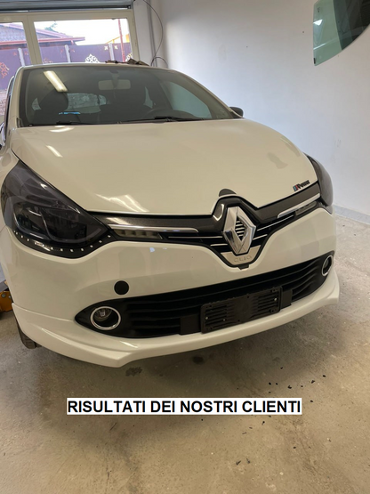 RENAULT CLIO IV 2012-2015 SOTTO PARAURTI ANTERIORE IN ABS LOOK SPORTIVO 0218