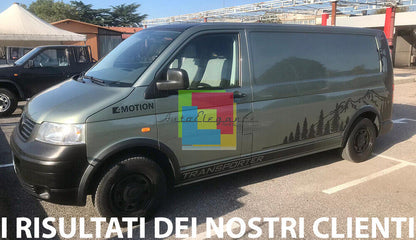 PARAFANGHI ADATTI PER VW TRANSPORTER T5 T5.1 2003-2015 NERO OPACO