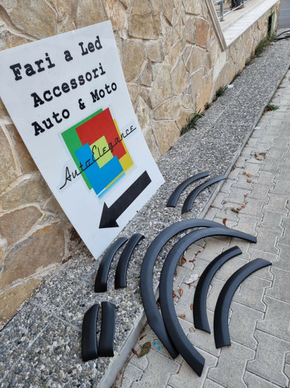 PARAFANGHI ADATTI PER VW TRANSPORTER T5 T5.1 2003-2015 NERO OPACO