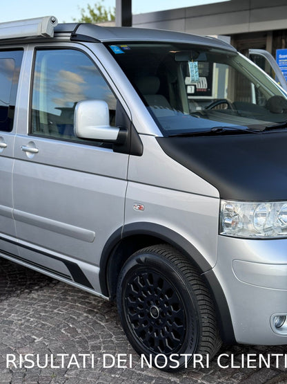 PARAFANGHI ADATTI PER VW TRANSPORTER T5 T5.1 2003-2015 NERO OPACO