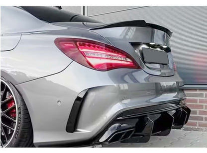 SPOILER ADATTO PER MERCEDES CLA C117 2013+ LOOK NERO LUCIDO DESIGN SPORTIVO