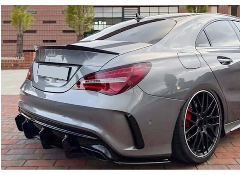 SPOILER ADATTO PER MERCEDES CLA C117 2013+ LOOK NERO LUCIDO DESIGN SPORTIVO