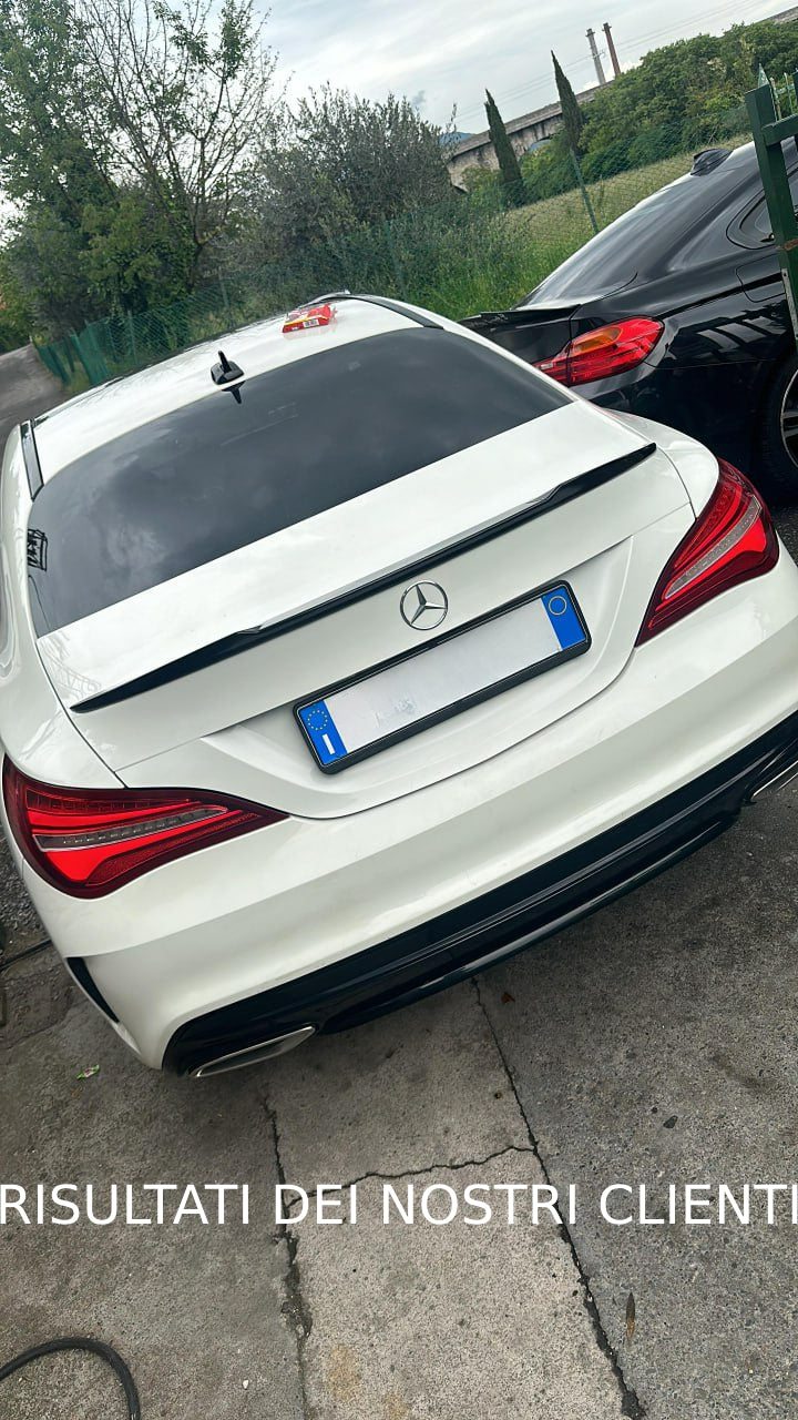 SPOILER ADATTO PER MERCEDES CLA C117 2013+ LOOK NERO LUCIDO DESIGN SPORTIVO