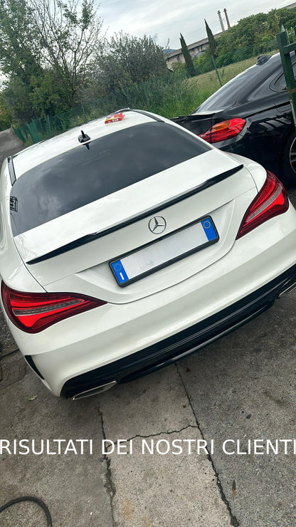 SPOILER ADATTO PER MERCEDES CLA C117 2013+ LOOK NERO LUCIDO DESIGN SPORTIVO