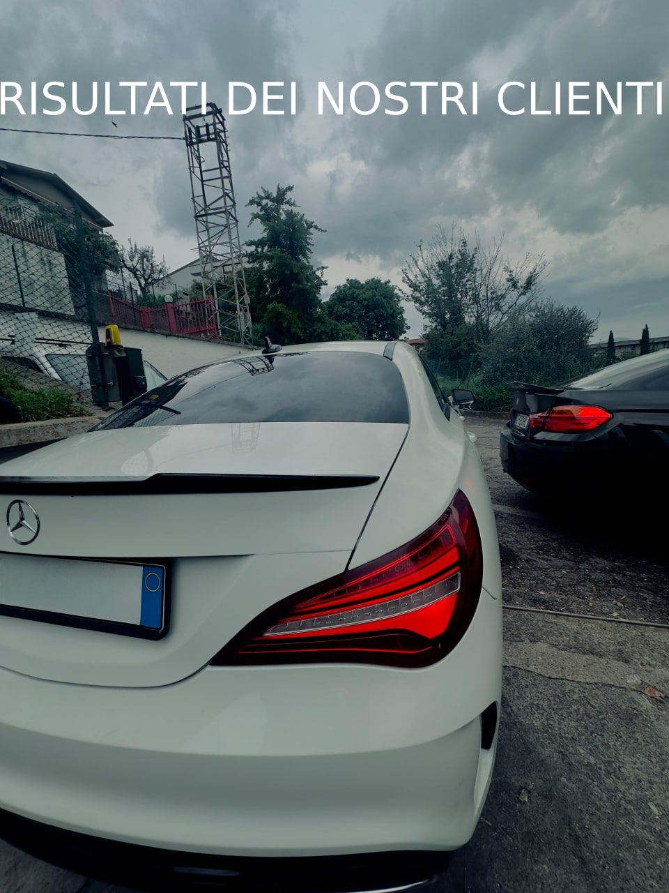 SPOILER ADATTO PER MERCEDES CLA C117 2013+ LOOK NERO LUCIDO DESIGN SPORTIVO
