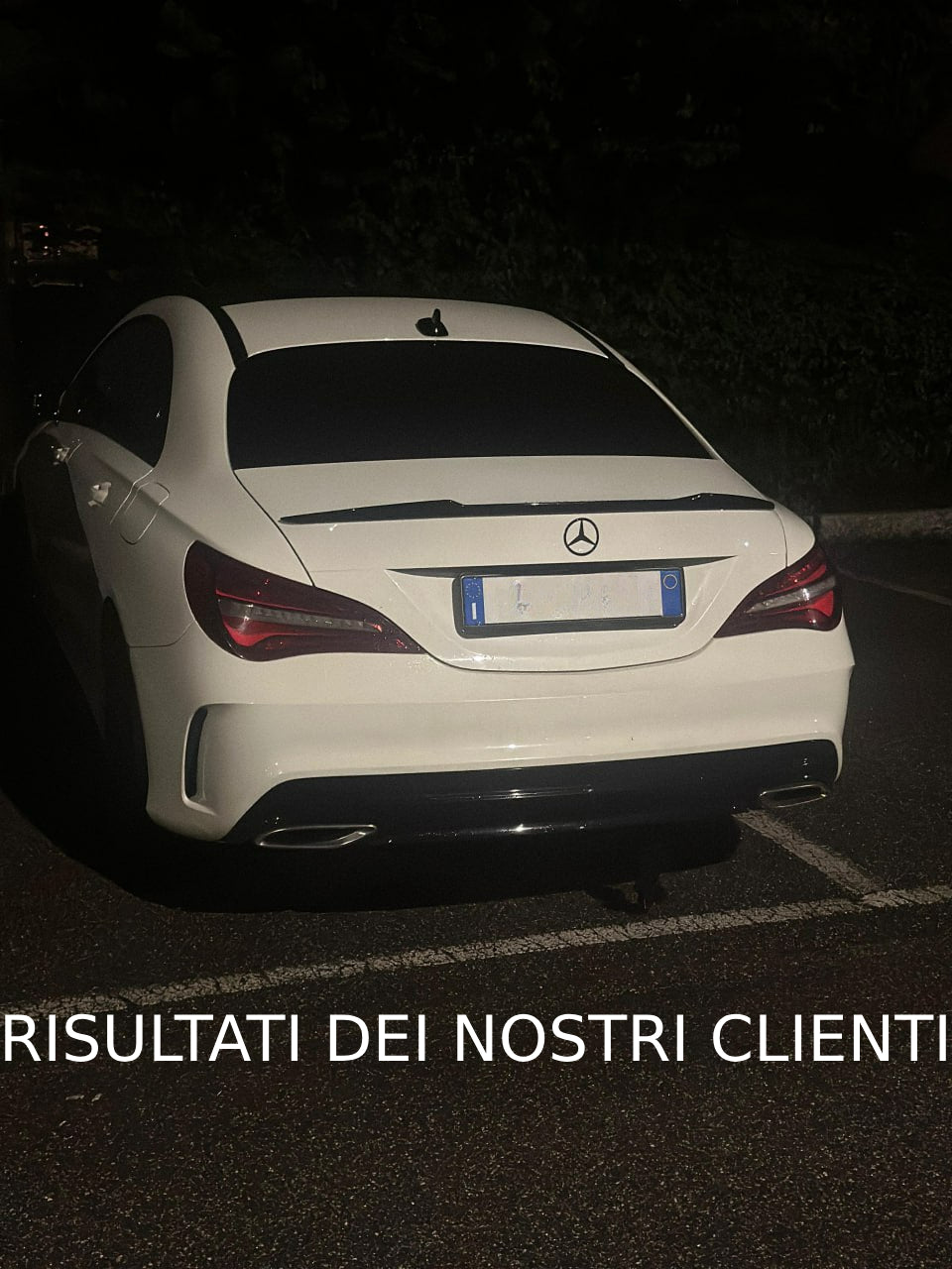 SPOILER ADATTO PER MERCEDES CLA C117 2013+ LOOK NERO LUCIDO DESIGN SPORTIVO