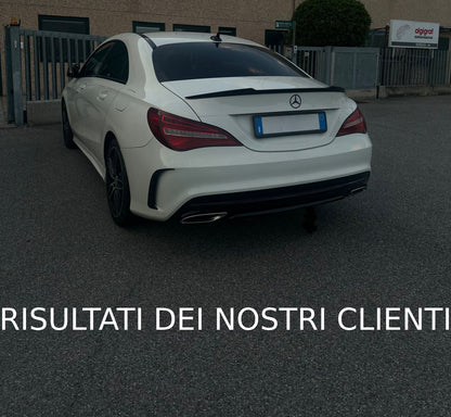 SPOILER ADATTO PER MERCEDES CLA C117 2013+ LOOK NERO LUCIDO DESIGN SPORTIVO