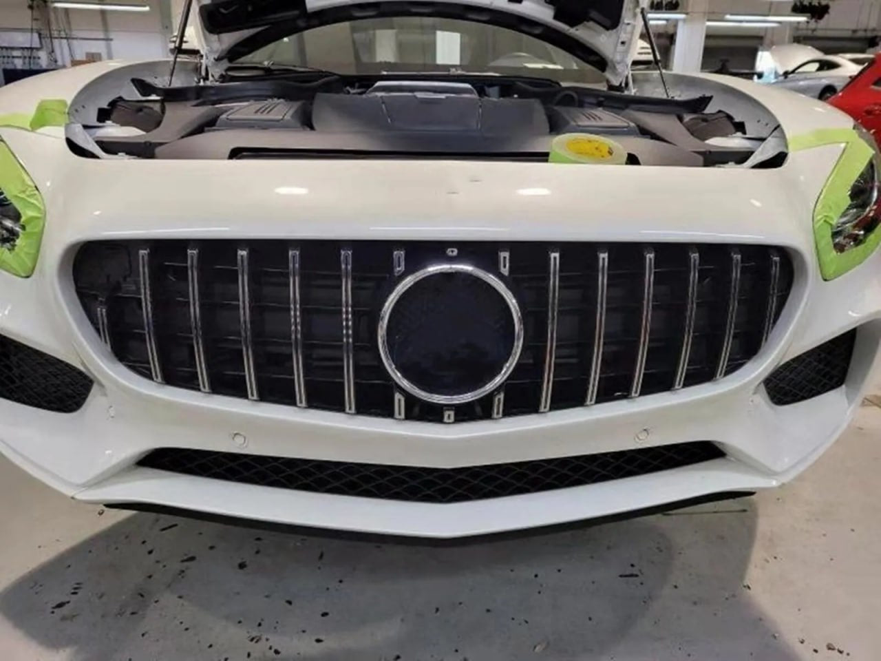 Griglia panamericana Cromata ADATTA PER MERCEDES AMG GT C190 2014-2017 2 Porte