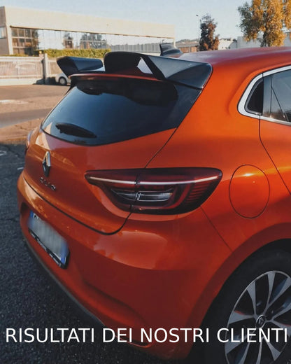 ROOF SPOILER SUITABLE FOR RENAULT CLIO 5 V 2019+ GLOSSY BLACK SPORTY LOOK -