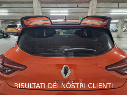 ROOF SPOILER SUITABLE FOR RENAULT CLIO 5 V 2019+ GLOSSY BLACK SPORTY LOOK -