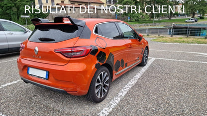 ROOF SPOILER SUITABLE FOR RENAULT CLIO 5 V 2019+ GLOSSY BLACK SPORTY LOOK -