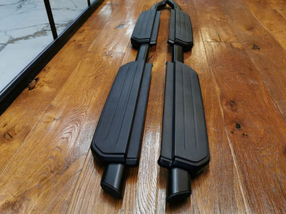 Running boards suitable for Land Rover Defender L663 110 (2020 onwards) Black Edition 