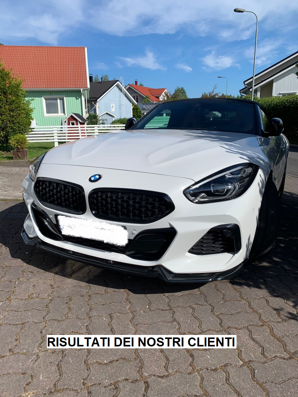 SPLITTER ADATTO PER BMW Z4 G29 2018+ LOOK M NERO LUCIDO DESIGN SPORTIVO