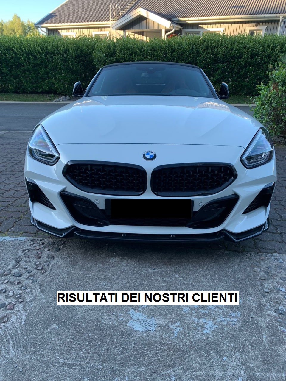 SPLITTER SUITABLE FOR BMW Z4 G29 2018+ M LOOK GLOSSY BLACK SPORTY DESIGN 