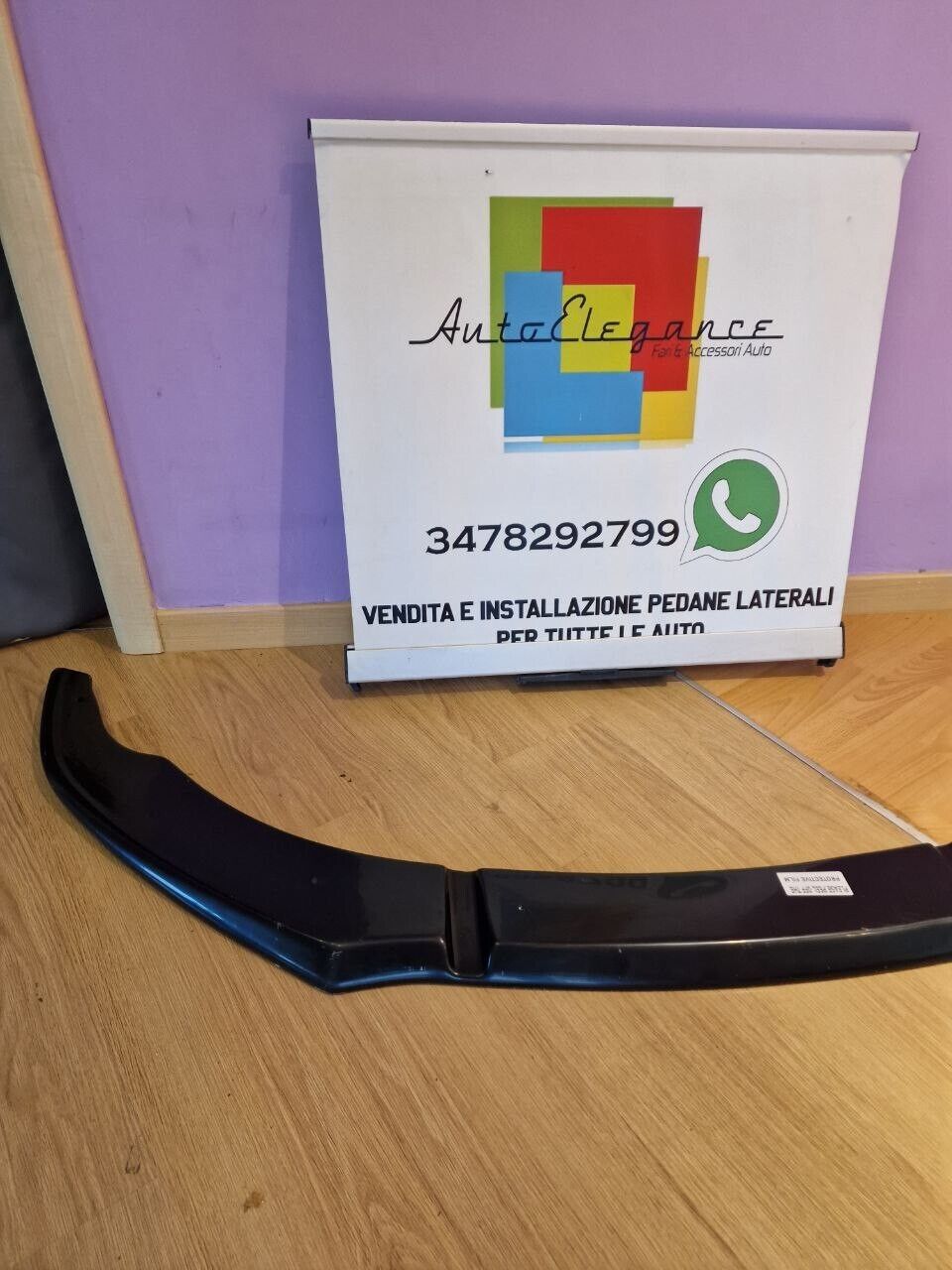 ART. 0883 SPLITTER AUDI A7 4G C7 2014-2017 SLINE S7 NERO LUCIDO