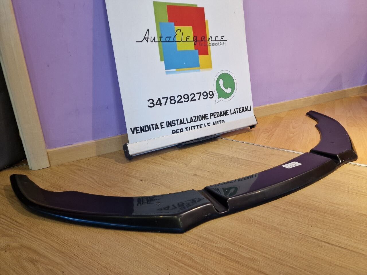 ART. 0883 SPLITTER AUDI A7 4G C7 2014-2017 SLINE S7 NERO LUCIDO