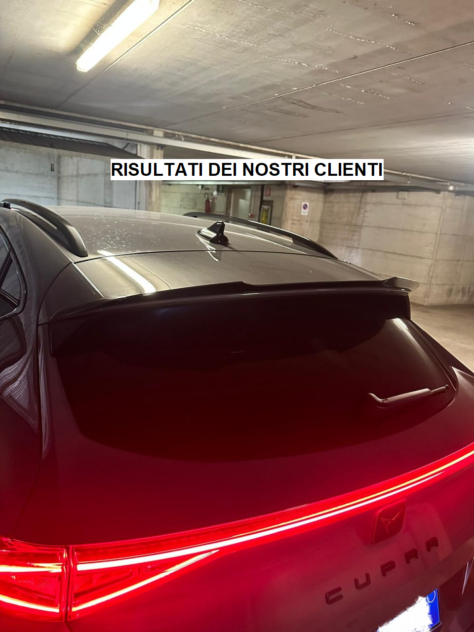 ALA AGGIUNTIVA ADATTA PER CUPRA FORMENTOR 2020+ NERO LUCIDO LOOK SPORTIVO