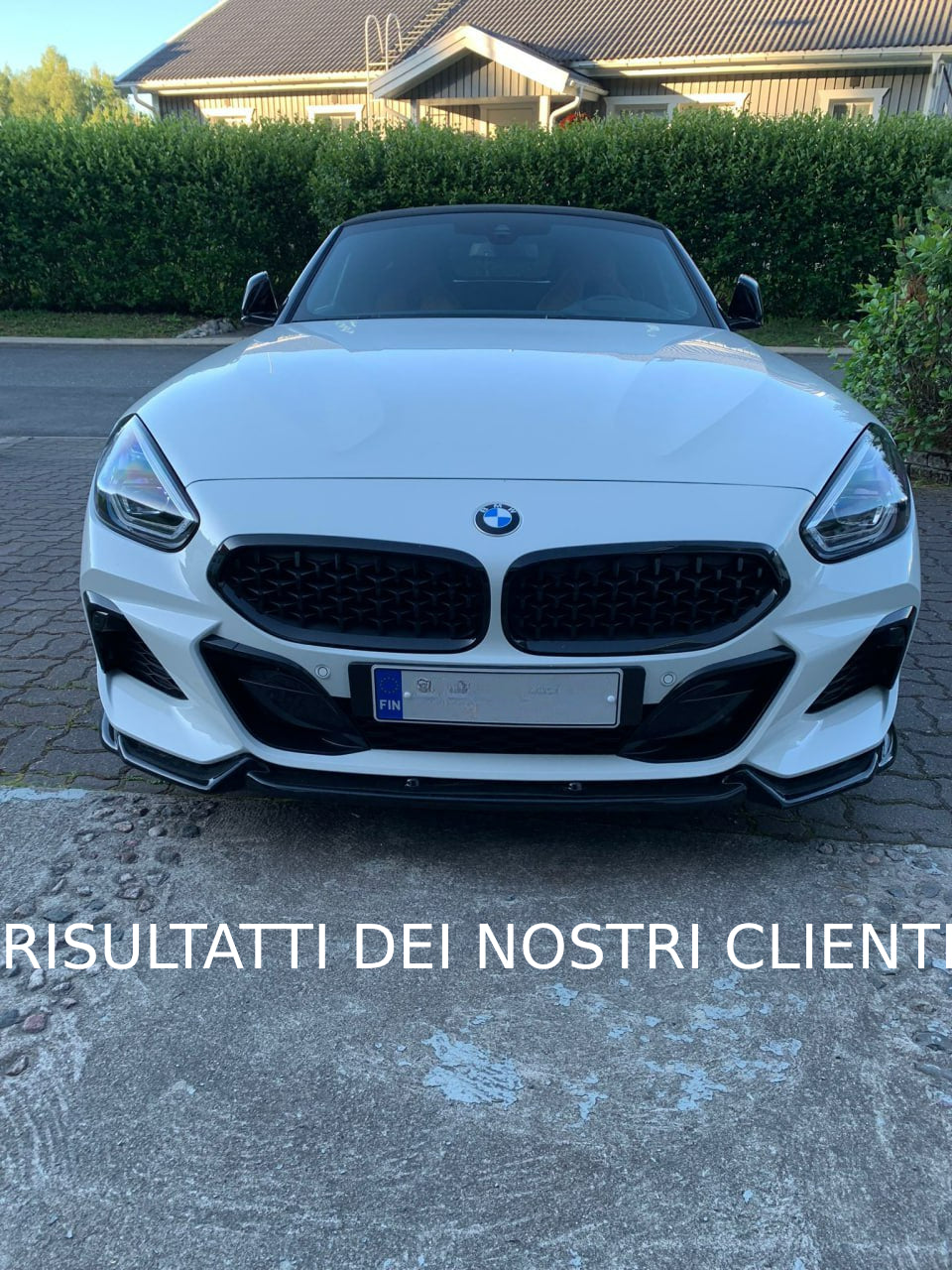 SPLITTER SUITABLE FOR BMW Z4 G29 2018+ M LOOK GLOSSY BLACK SPORTY DESIGN