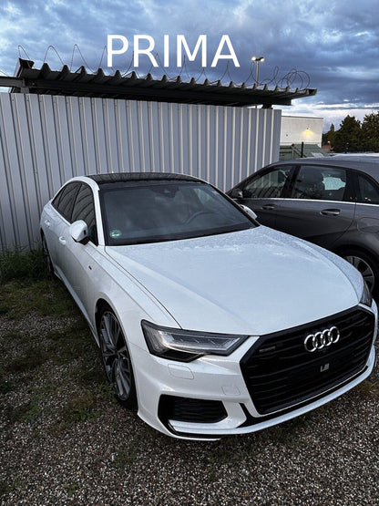 SPLITTER ADATTO PER AUDI A6 4G C8 2018+ NERO LUCIDO V1 LOOK SPORTIVO