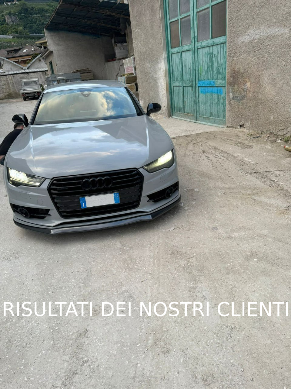 Splitter adatto per Audi S7 / A7 S-Line C7 FL 2014-2017 Front Splitter