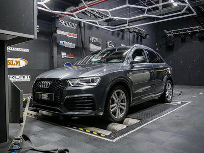 GRIGLIA ANTERIORE ADATA PER AUDI Q3 2016-2019 LOOK RSQ3 BORDO NERO NIDO D'APE