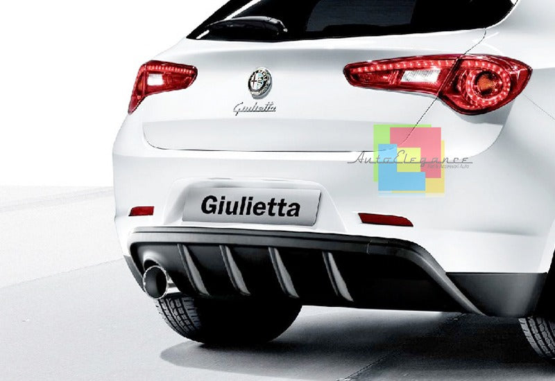 DAM ADATTO PER ALFA ROMEO GIULIETTA SOTTO PARAURTI DIFFUSORE ABS VELOCE NERO OPACO