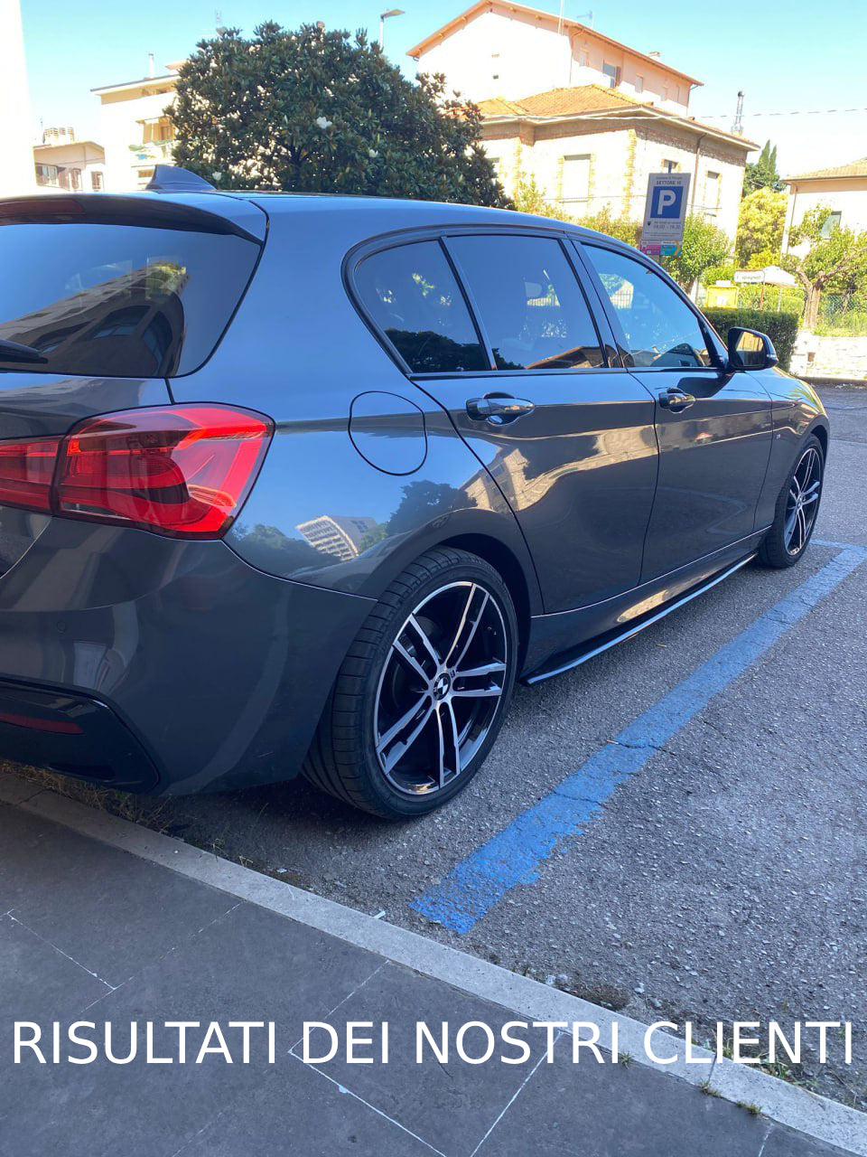 BMW SERIE 1 F20 F21 SOTTOSPLITTER MINIGONNE LATERALI SOTTOPORTA NERO LUCIDO 0034