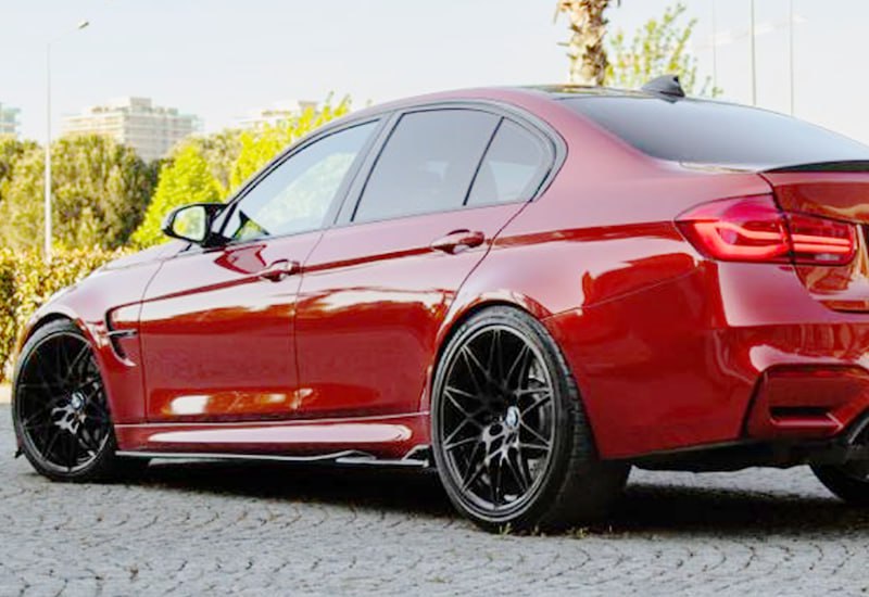 UNDER SKIRTS SUITABLE FOR BMW F80 2012+Lip M3 V2 Style GLOSSY BLACK 