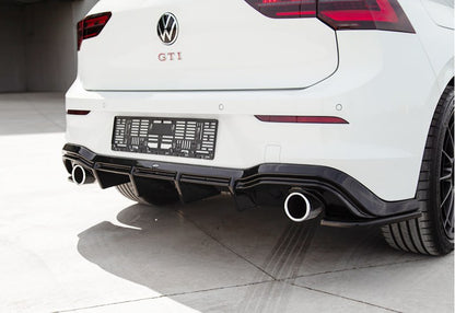 Diffusore ADATTO PER VW Golf Mk8 2019+ GTI V1 Style, nero lucido