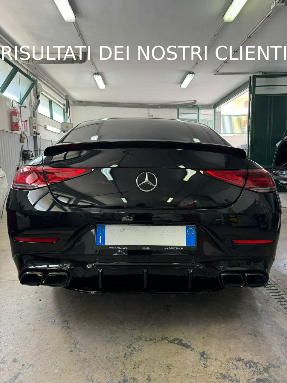 DIFFUSER SUITABLE FOR MERCEDES CLS C257 2018+ AMG LOOK CLS63s GLOSSY BLACK