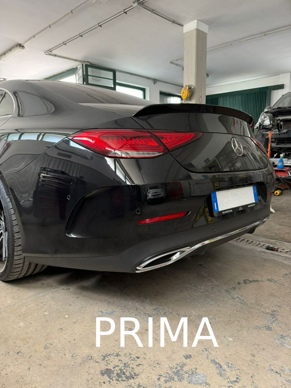 DIFFUSER SUITABLE FOR MERCEDES CLS C257 2018+ AMG LOOK CLS63s GLOSSY BLACK