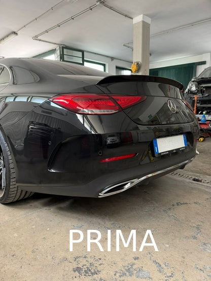 DIFFUSER SUITABLE FOR MERCEDES CLS C257 2018+ AMG LOOK CLS63s GLOSSY BLACK