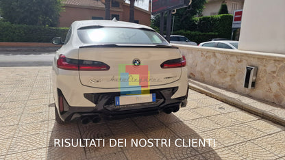 SPOILER BAGAGLIAIO ADATTO PER BMW X4 G02 2018+ LOOK M COMPETITION NERO LUCIDO