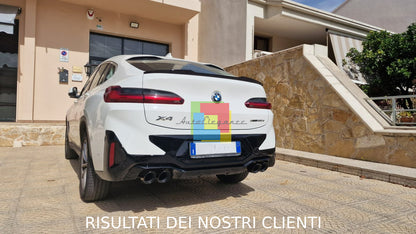 SPOILER BAGAGLIAIO ADATTO PER BMW X4 G02 2018+ LOOK M COMPETITION NERO LUCIDO