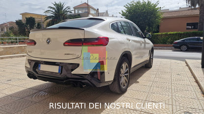 SPOILER BAGAGLIAIO ADATTO PER BMW X4 G02 2018+ LOOK M COMPETITION NERO LUCIDO