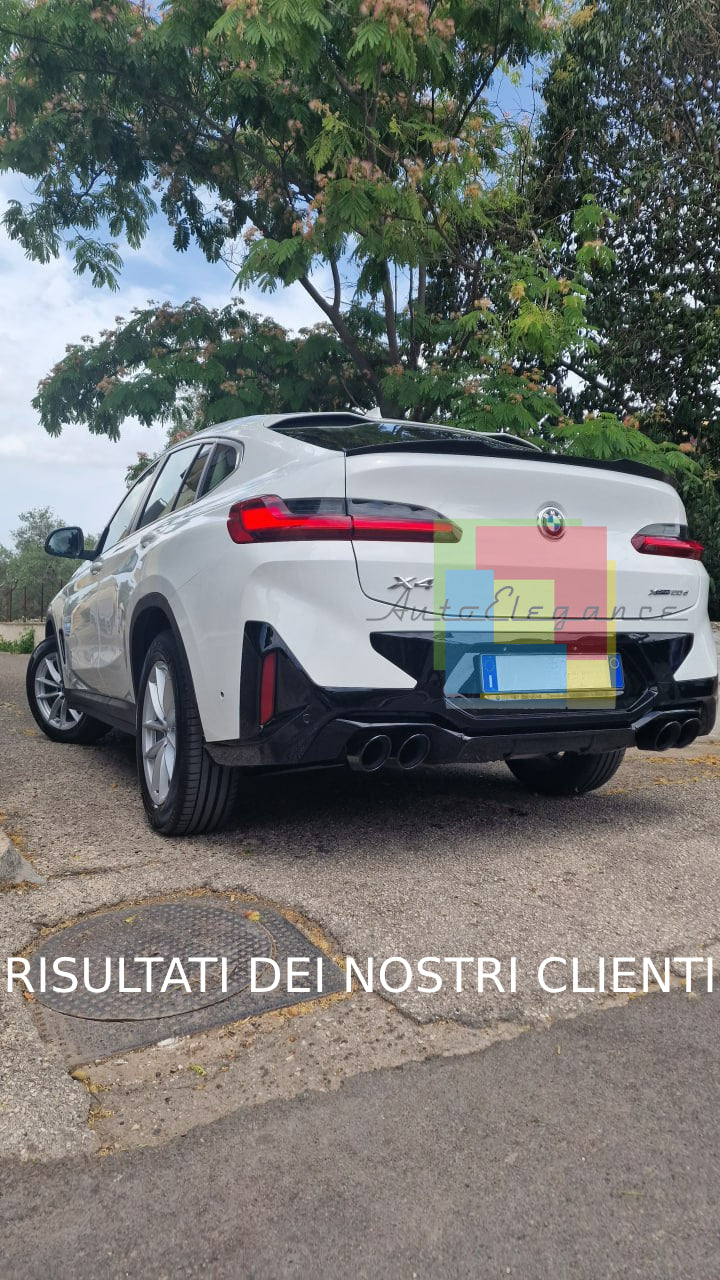 SPOILER BAGAGLIAIO ADATTO PER BMW X4 G02 2018+ LOOK M COMPETITION NERO LUCIDO