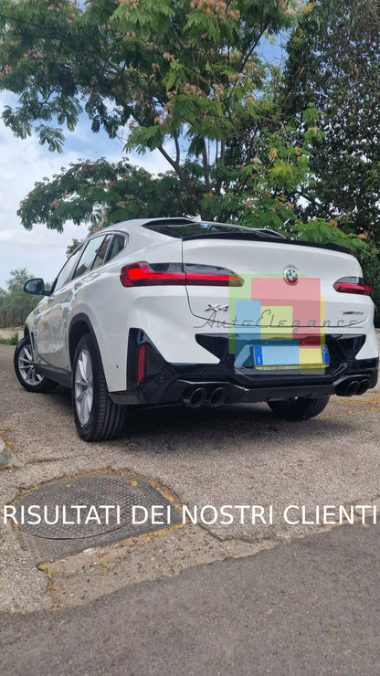 SPOILER BAGAGLIAIO ADATTO PER BMW X4 G02 2018+ LOOK M COMPETITION NERO LUCIDO