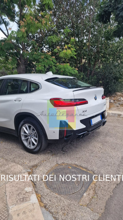 SPOILER BAGAGLIAIO ADATTO PER BMW X4 G02 2018+ LOOK M COMPETITION NERO LUCIDO