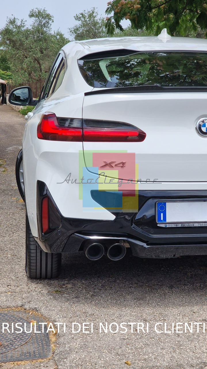 SPOILER BAGAGLIAIO ADATTO PER BMW X4 G02 2018+ LOOK M COMPETITION NERO LUCIDO