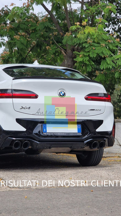 SPOILER BAGAGLIAIO ADATTO PER BMW X4 G02 2018+ LOOK M COMPETITION NERO LUCIDO