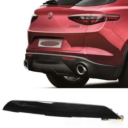 DIFFUSER SUITABLE FOR ALFA ROMEO STELVIO 949 2016-2020 GLOSSY BLACK