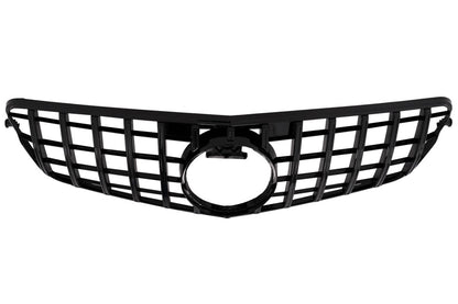 GRIGLIA ADATTA PER MERCEDES CLASSE C W204 C204 2007-2014 LOOK AMG GT NERO LUCIDO