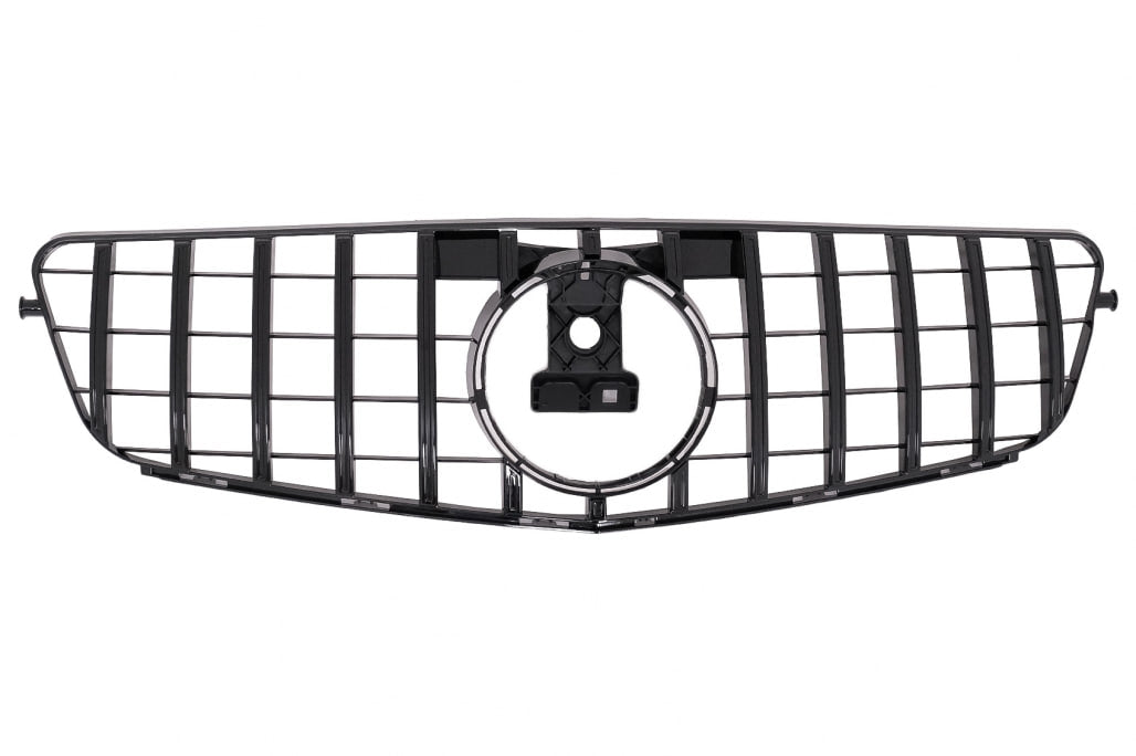 GRIGLIA ADATTA PER MERCEDES CLASSE C W204 C204 2007-2014 LOOK AMG GT NERO LUCIDO