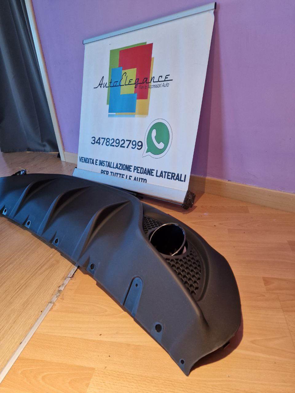 ART. 0855 DIFFUSORI +TERMINALI ALFA ROMEO GIULIA 2016-2021 LOOK NERI