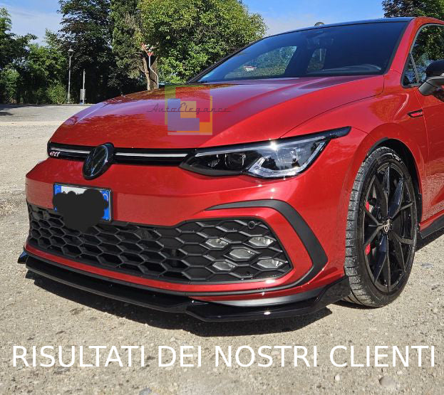 SPLITTER ADATTO PER GOLF 8 GTI GTD GTE RLINE NERO LUCIDO TOP