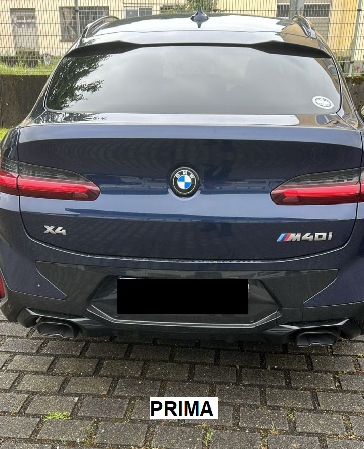 SPOILER BAGAGLIAIO ADATTO PER BMW X4 G02 2018+ LOOK M COMPETITION NERO LUCIDO