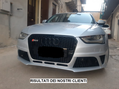 GRIGLIA ANTERIORE AUDI A4 B8 2012 AL 2015 RS4 NIDO D'APE NERA - NO LOGO black