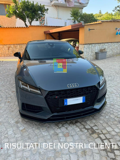 GRIGLIA ADATTA PER AUDI TT FV 8S 2014-2018 LOOK TTRS DESIGN NERO LUCIDO