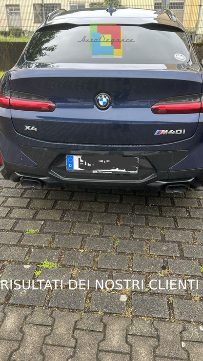 SPOILER BAGAGLIAIO ADATTO PER BMW X4 G02 2019+ LOOK M COMPETITION NERO LUCIDO