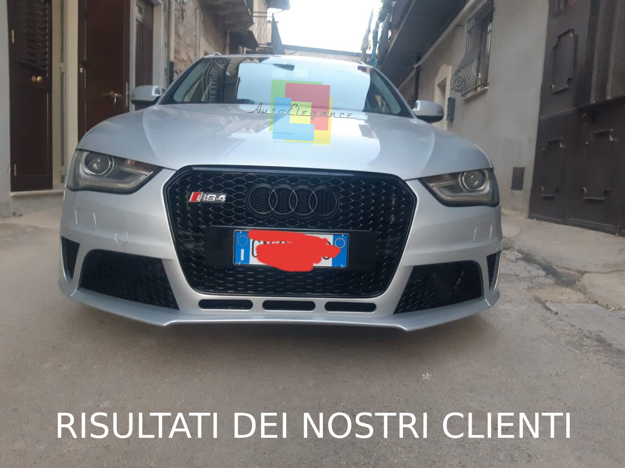 GRIGLIA ANTERIORE AUDI A4 B8 2012-2015 CALANDRA RS4 NIDO D'APE NERA